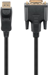 DisplayPort/DVI-D adapter cable 1.2, gold-plated DisplayPort/DVI-D adapter cable 1.2, gold-plated
