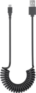 Micro-USB Charging and Sync Cable, Spiral Cable