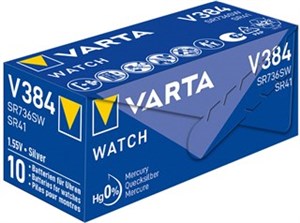 SR41 (384) Battery, 10 pcs. in box