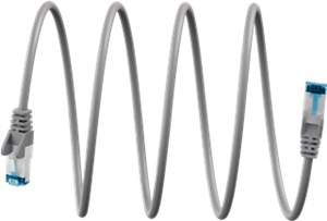 Ultra-Flexible CAT 6A Patch Cable S/FTP (PiMF), grey