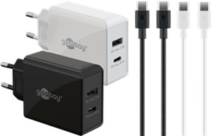 Twin Power Set 2x USB-C™ Chargers (30 W), 2x USB-C™ Cables