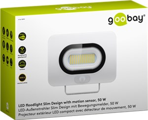 LED floodlight, 50 W, Slim Design, with motion sensor LED floodlight, 50 W, Slim Design, with motion sensor