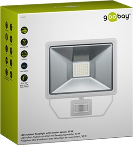 LED outdoor floodlight with a motion sensor, 50 W LED outdoor floodlight with a motion sensor, 50 W