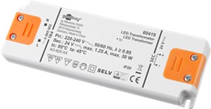 LED Transformer 24 V (DC) (DC), 30 W