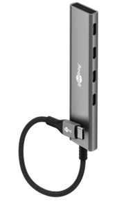 Slim 4-Port USB Hub, USB-C™ to USB-C™, 5 Gbit/s