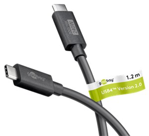 Certified USB-C™ Cable, USB4™ Version 2.0, 240 W, 80 Gbit/s, PD, 1.2 m