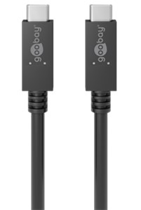 USB-C™ Cable USB 3.2, 100 W, 20 Gbit/s, Power Delivery, 0.5 m, black