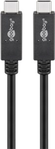 USB-C™ Cable USB 3.2, 100 W, 20 Gbit/s, Power Delivery, 1 m, black