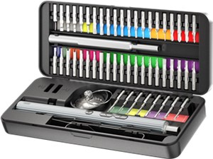 58-in-1 Electric Screwdriver with 50-Piece Precision Bit Set