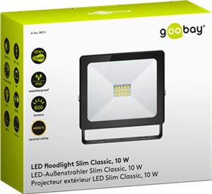 LED floodlight, 10 W, Slim Classic LED floodlight, 10 W, Slim Classic
