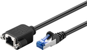 CAT 6A Extension Cable, S/FTP (PiMF), black