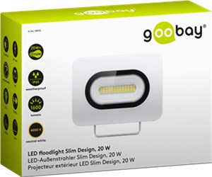 LED floodlight, 20 W, Slim Design LED floodlight, 20 W, Slim Design