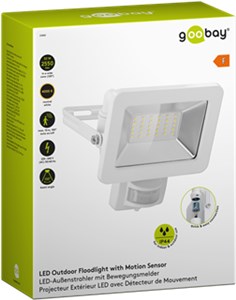 LED outdoor floodlight, 30 W, with motion sensor LED outdoor floodlight, 30 W, with motion sensor