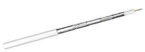 125 dB coax- antenna cable, 5x shielded, CU, white 125 dB coax- antenna cable, 5x shielded, CU, white