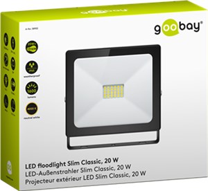 LED floodlight, 20 W, Slim Classic LED floodlight, 20 W, Slim Classic