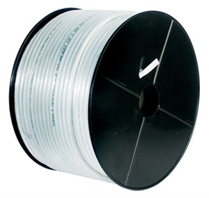 80 dB coax- antenna cable, 2x shielded, CU, white 80 dB coax- antenna cable, 2x shielded, CU, white
