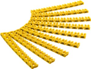 Cable Marker Clips "Letters A–C" for Cable Diameters of 3.8 - 5.9 mm