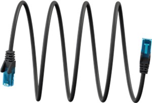 Ultra-Flexible CAT 6A Patch Cable U/UTP, black