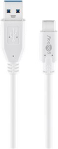 USB-C™ to USB A 3.0 Cable, White