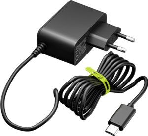 Power Supply for Raspberry Pi 5, 27 W, GaN, black