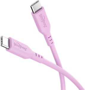 USB-C™ Silicone Cable, 1.5 m, Pink