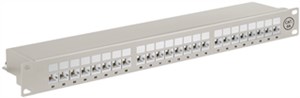 CAT 6A 19-Inch (48.3 cm) Patch Panel, 24-Port (1 U)