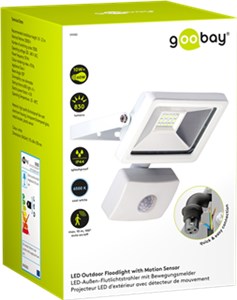 LED outdoor floodlight with a motion sensor, 10 W LED outdoor floodlight with a motion sensor, 10 W