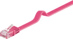 CAT 6 Flat-patch cable, U/UTP, magenta CAT 6 Flat-patch cable, U/UTP, magenta