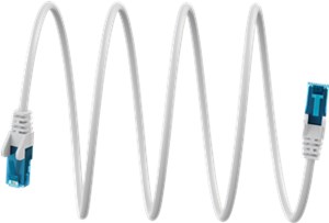 Ultra-Flexible CAT 6A Patch Cable U/UTP, white