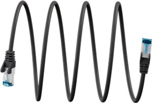 Ultra-Flexible CAT 6A Patch Cable S/FTP (PiMF), black