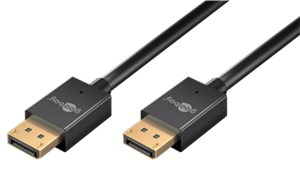 Slim DisplayPort™ Cable 2.0/2.1, 40 Gbit/s