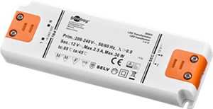 LED Transformer 12 V (DC) (DC), 30 W