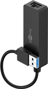 USB-A Ethernet Adapter, black