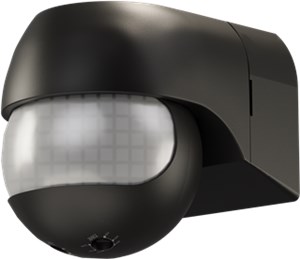 Motion Detector, tiltable/swivelling, black