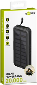 Outdoor Fast Charge Power Bank with Solar 20,000 mAh (USB C™ PD, QC 3.0) Outdoor Fast Charge Power Bank with Solar 20,000 mAh (USB C™ PD, QC 3.0)