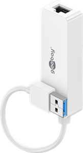 USB-A Ethernet Adapter, white