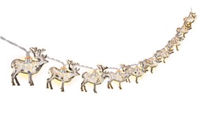 String Light "Reindeer" with 10 LEDs, silver with shadow effect String Light "Reindeer" with 10 LEDs, silver with shadow effect