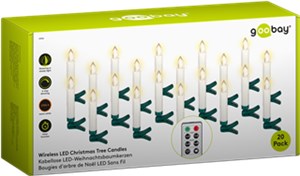 20 wireless LED Christmas tree candles 20 wireless LED Christmas tree candles