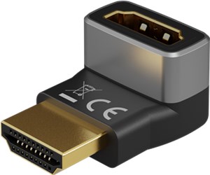 HDMI™ Angled Adapter 90° Vertical, 8K/60Hz