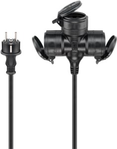 Outdoor Triple Extension Cable, 25 m, black, (3*1.5 mm²) Outdoor Triple Extension Cable, 25 m, black, (3*1.5 mm²)