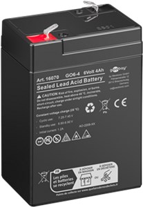 Lead-Acid Battery (4000 mAh, 6 V) Lead-Acid Battery (4000 mAh, 6 V)