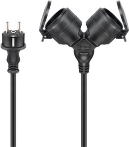 Outdoor Double Extension Cable, 25 m, black, (3*1.5 mm²) Outdoor Double Extension Cable, 25 m, black, (3*1.5 mm²)